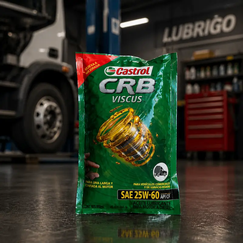 Aceite Mineral 25W60 Castrol CRB Alto Kilometraje 2 1litro de aceite minera 25w60