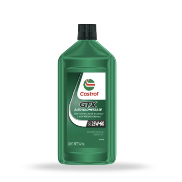 CASTROL - 25W60 GTX ALTO KILOMETRAJE PARA GASOLINERO - QT 1Lt