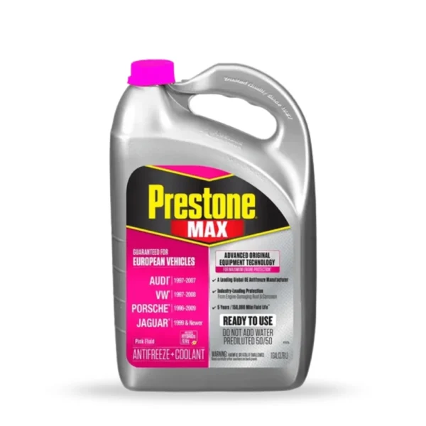 PRESTONE MAX EUROPEAN VEHICLES 50/50 – ROSA ANTIFREEZE + COOLANT