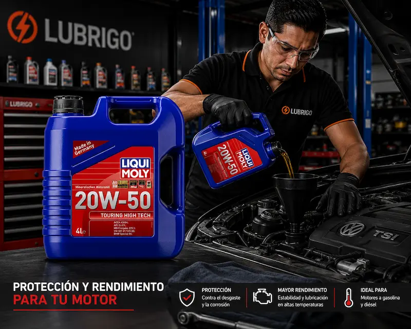 LIQUI MOLY - TOURING HIGH TECH 20W50 / Aceite de Motor - Galón 4Lt. 2 LIQUI MOLY - TOURING HIGH TECH 20W50 / Aceite de Motor - Galón 4Lt. - Imagen 2