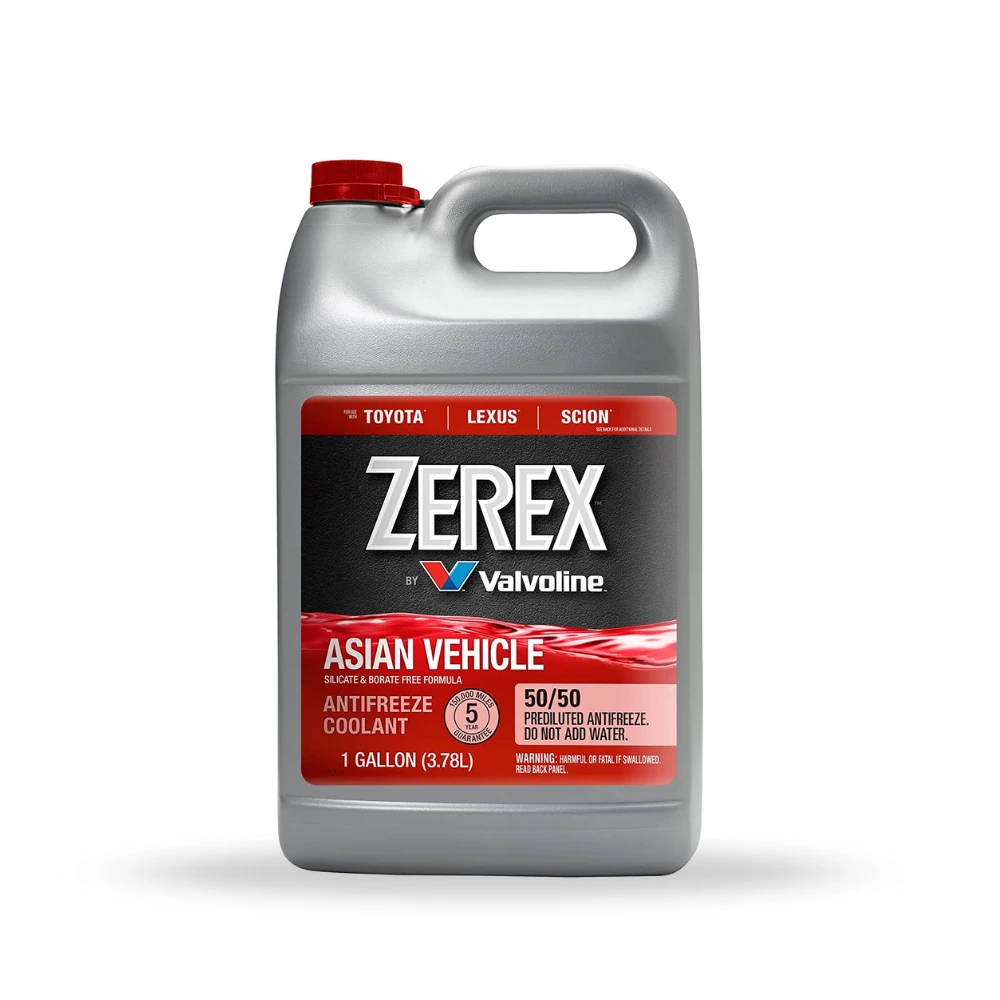 REFRIGERANTE VALVOLINE ZEREX ASIAN VEHICLE 50/50 ROJO - ANTIFREEZE + COOLANT