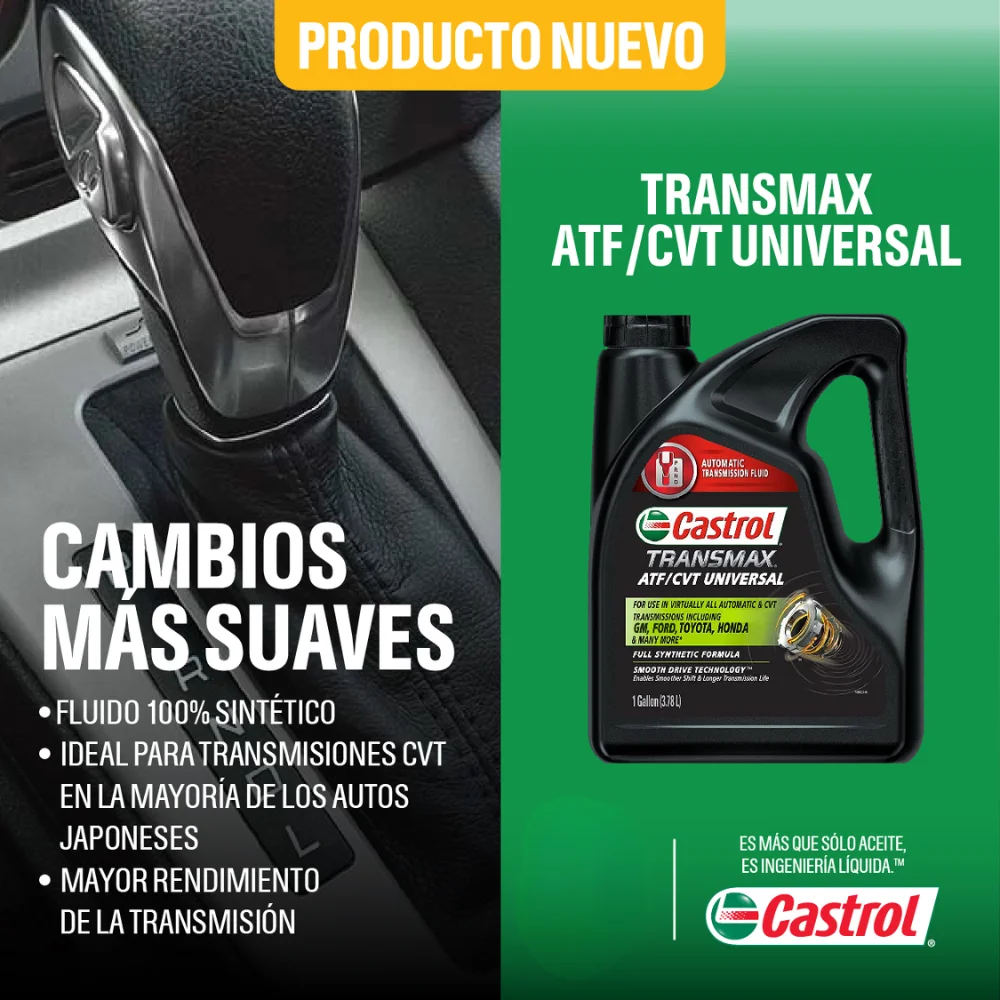 Aceite de Caja Automática Castrol Transmax ATF/CVT Universal (ATF + CVT) 2 Aceite de Caja Automática Castrol Transmax ATF/CVT Universal (ATF + CVT) - Imagen 2