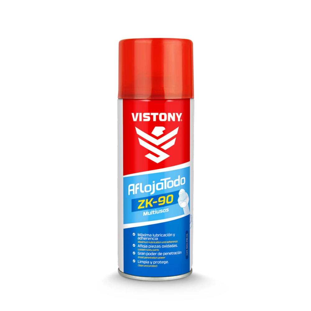 Aflojatodo Vistony ZK-90 Spray Lubricante Multiusos 10oz Antióxido 1 Aflojatodo Vistony ZK-90 Spray Lubricante Multiusos 10oz Antióxido